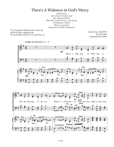 There's a Wideness in God's Mercy