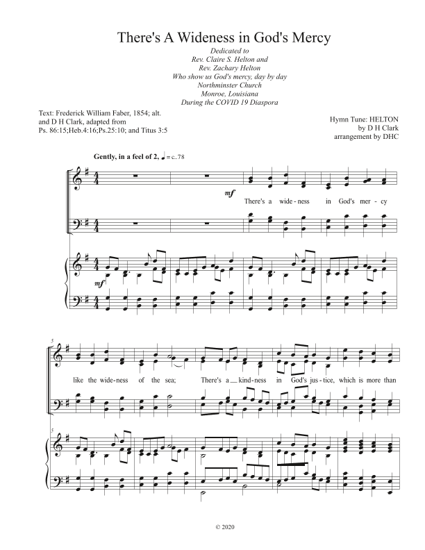 There's a Wideness in God's Mercy