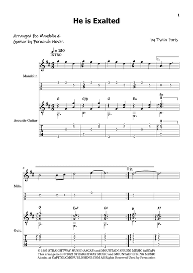 He Is Exalted (arr. FERNANDO LUIZ NEVES)
