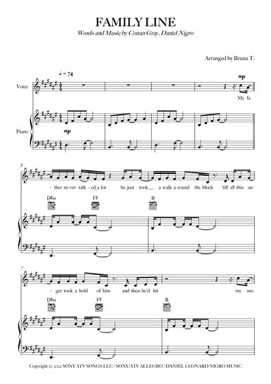 Family Line (arr. Bruna T.)
