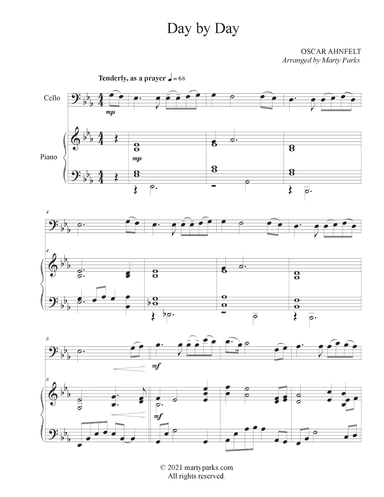 Day By Day (Cello-Piano) (arr. Marty Parks)