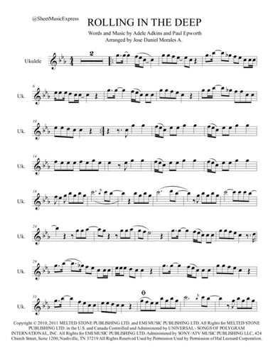 Rolling In The Deep (arr. Jose Daniel Morales A.)