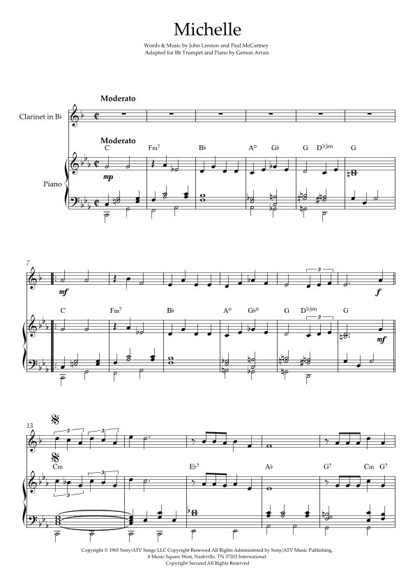 Michelle (arr. Gerson Arrais)