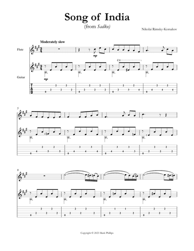 Song of India (arr. Mark Phillips)