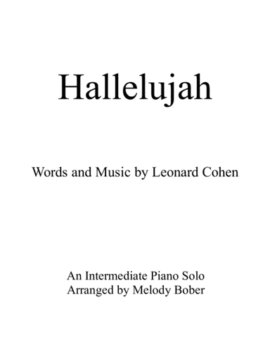 Hallelujah (arr. Melody Bober)