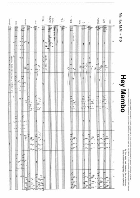 Hey Mambo (arr. Daryl McKenzie)