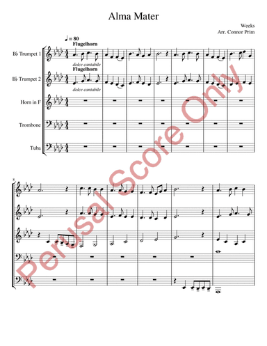 Alma Mater (Far Above Cayuga's Waters) (arr. Connor Prim)