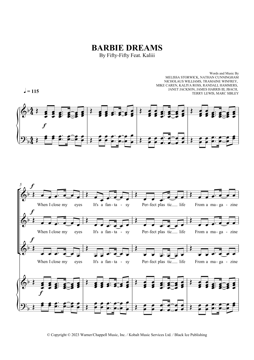Barbie Dreams (arr. SCMusic)