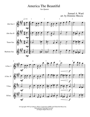 America The Beautiful (arr. Dominic Meccia)