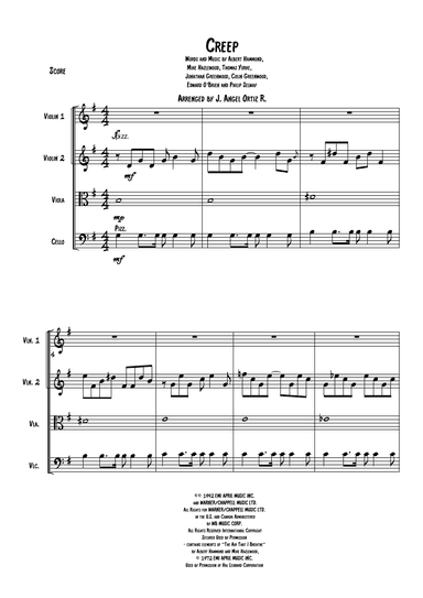 Creep (arr. José angel Ortiz ramirez)