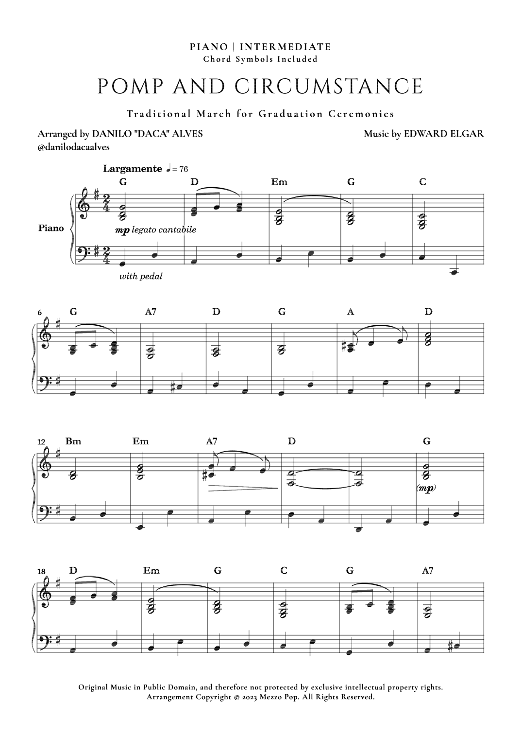 Pomp and Circumstance (arr. Danilo "Daca" Alves)