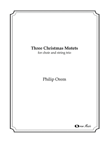 Three Christmas Motets