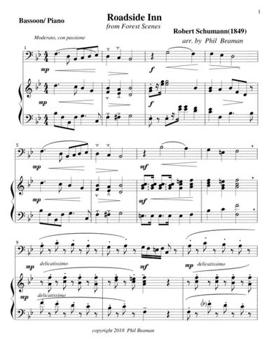 Roadside Inn - Schumann- Bassoon-Piano (arr. Phil Beaman)