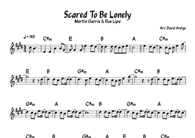 Scared To Be Lonely (arr. David Ardigo)