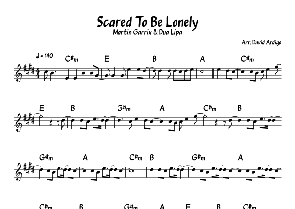 Scared To Be Lonely (arr. David Ardigo)