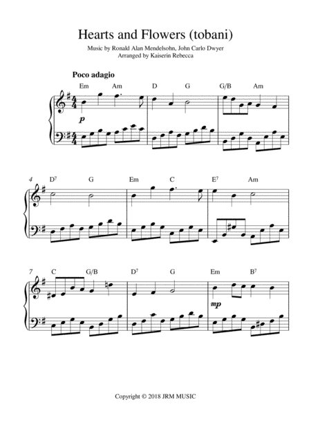 Hearts And Flowers (tobani) (arr. Kaiserin Rebecca)