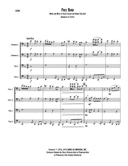 Free Bird (arr. Tim Olt)