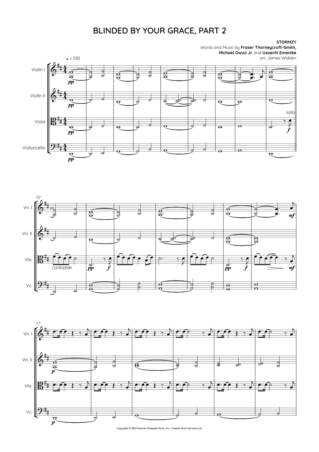 Blinded By Your Grace Part 2 (arr. James Widden)