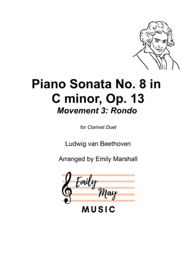 Piano Sonata No. 8 in C minor, Movement 3: Rondo - Beethoven (for Clarinet Duet) (arr. Emily Marshall)