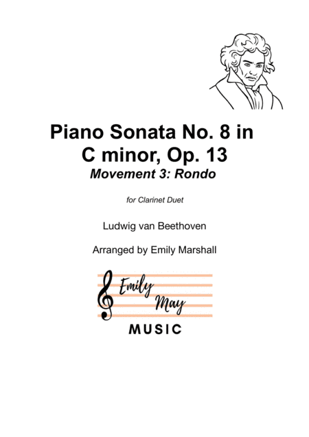 Piano Sonata No. 8 in C minor, Movement 3: Rondo - Beethoven (for Clarinet Duet) (arr. Emily Marshall)