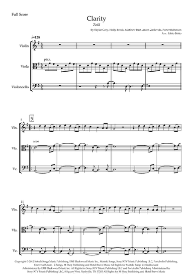 Clarity (arr. Fabio Britto)