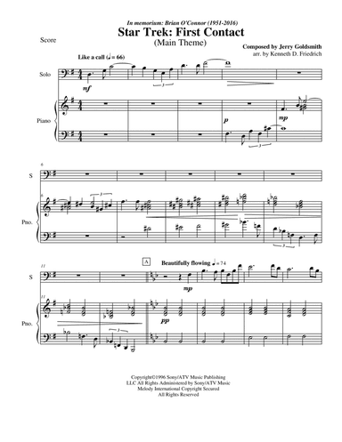 Star Trek(r) First Contact (arr. Kenneth D. Friedrich)