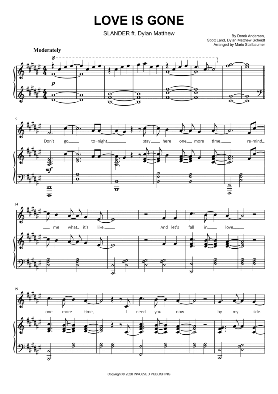 Love Is Gone (arr. Mario Stallbaumer)