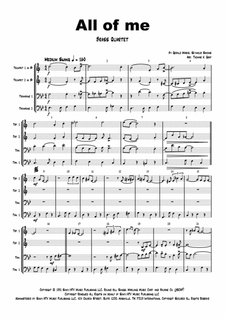 All Of Me (arr. Thomas H. Graf)