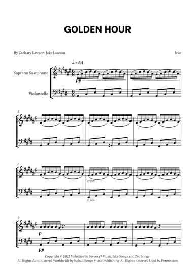 Golden Hour (arr. Cadenza Editions)