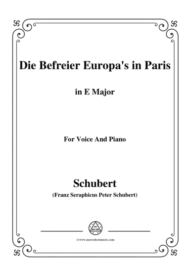 Schubert-Die Befreier Europas in Paris(The Liberators of Europe in Paris),D.104,in E Major (arr. MSM)