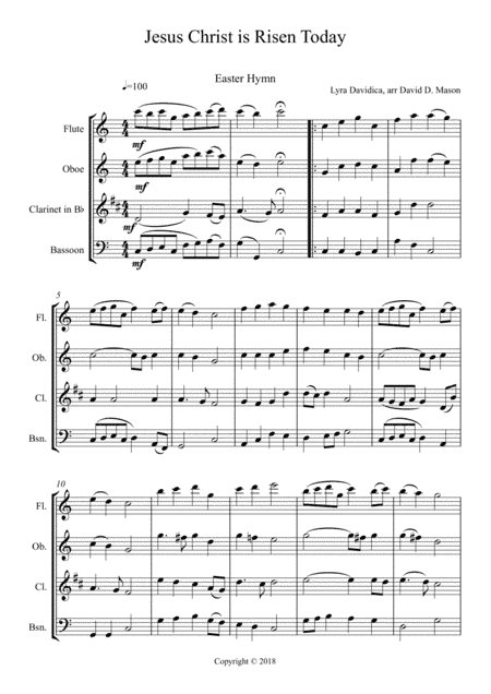 Jesus Christ is Risen Today (Easter Hymn) (arr. David D. Mason)