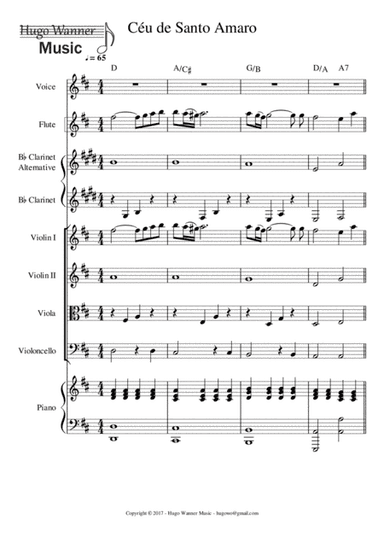Céu de Santo Amaro - Cantata BWV 156 (arr. Hugo Wanner)