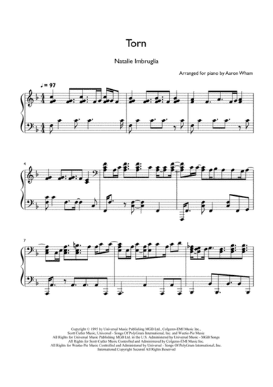 Torn (arr. Aaron Wham)