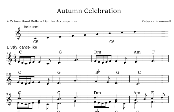 "Autumn Celebration" - Score Only