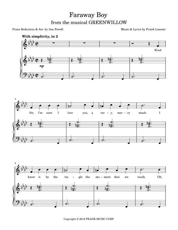 Faraway Boy (arr. Jan Powell)