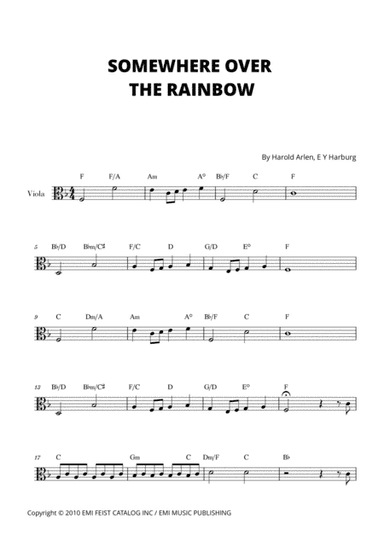 Over The Rainbow (arr. Cadenza Editions)
