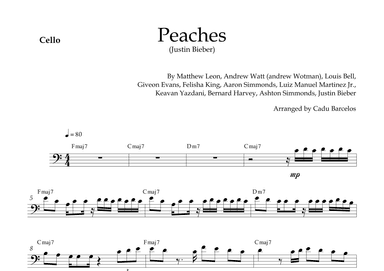 Peaches (arr. Cadu Barcelos)