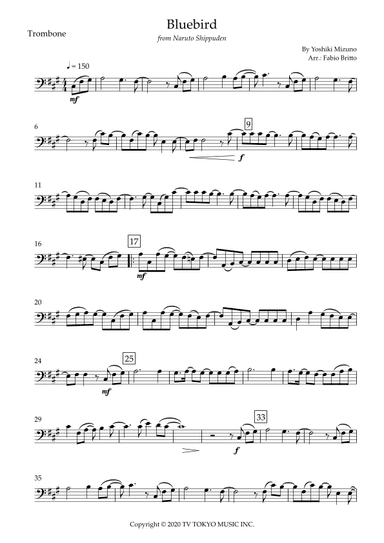 Ikimono Gakari's Blue Bird (arr. Fabio Britto)
