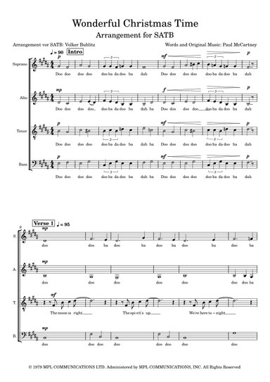 Wonderful Christmastime (arr. Volker Bublitz)