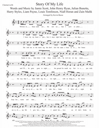 Story Of My Life (arr. Kevin Busse)