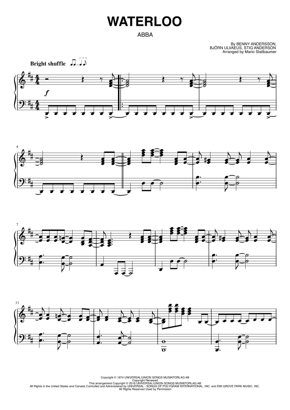 Waterloo (arr. Mario Stallbaumer)