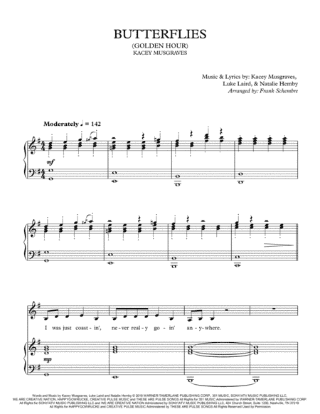Butterflies (arr. Frank Schembre)