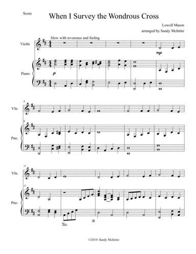 When I Survey the Wondrous Cross (arr. Sandy McIntire)