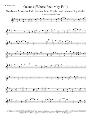 Oceans (Where Feet May Fail) (arr. Kevin Busse)