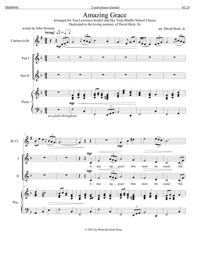 Amazing Grace (arr. David Heck, Jr.)