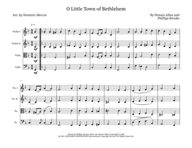 O Little Town Of Bethlehem (arr. Dominic Meccia)