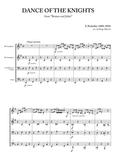 Dance Of The Knights (arr. Diego Marani)