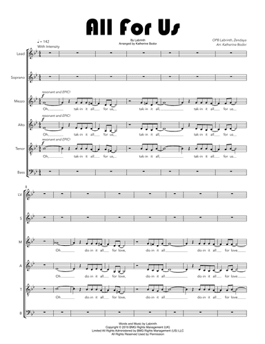 All For Us (arr. Katherine Bodor)