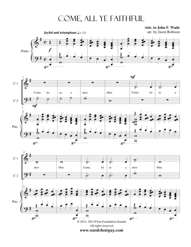 Come, All Ye Faithful (arr. Jason M. Robison)