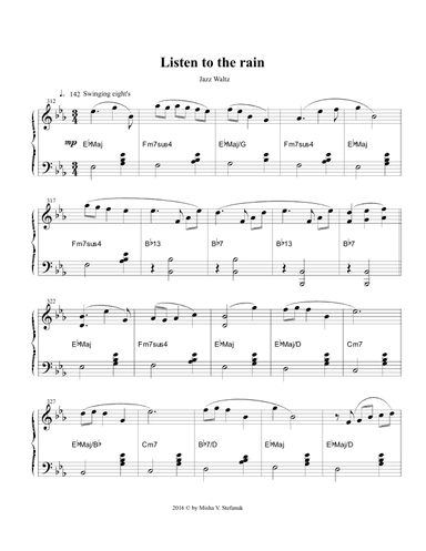 Jazz Walts, Listen to the Rain